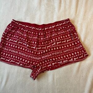 Victoria's Secret red Festive Red and White Sleepwear